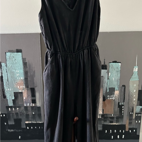 Universal thread black linen blend romper size small w/ pockets. - Picture 6 of 6